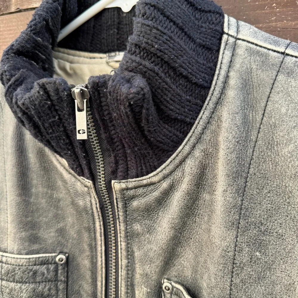 Guess Vintage Leather Vest Size Medium